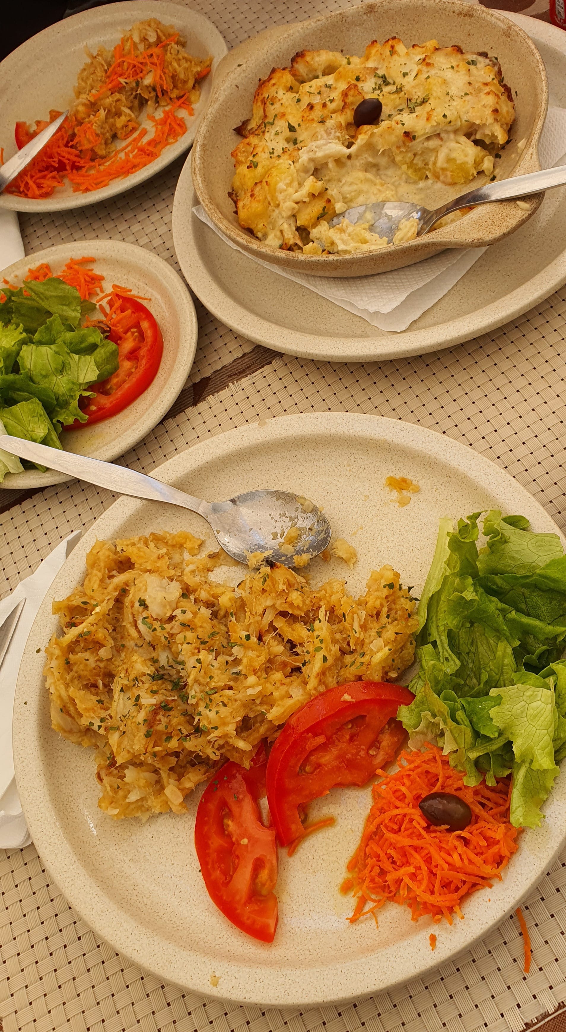  Bacalhau à Brás and  Bacalhau com Natas, Portugal fish