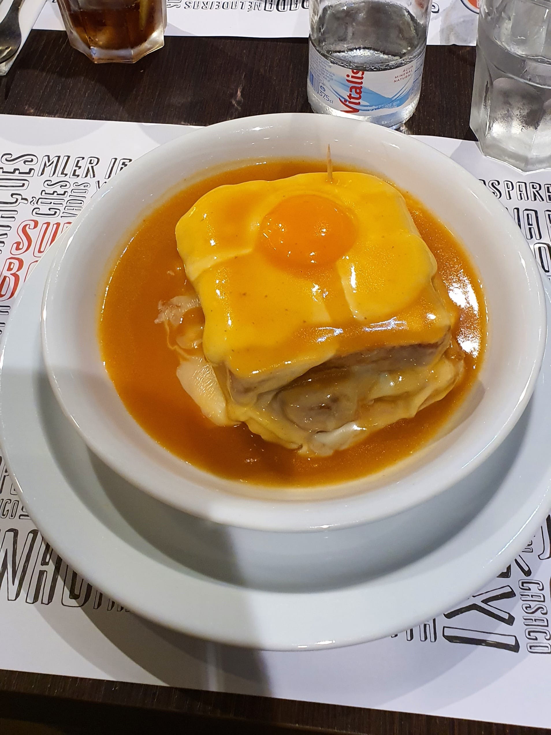 Francesinha from Porto, Portugal food