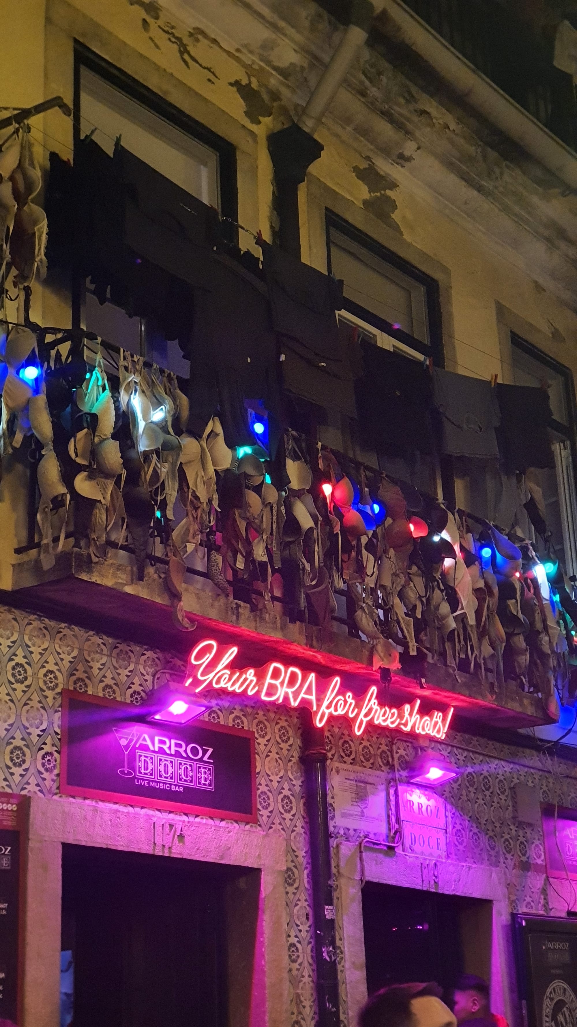 Outside of Bra bar in Bairro Alto, Lisbon, Portugal