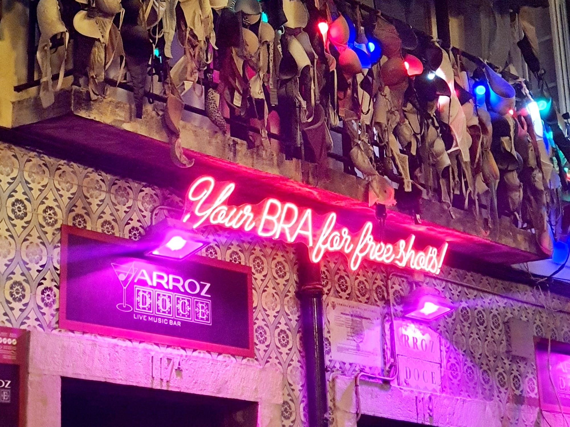 Outside of Bra bar in Bairro Alto, Lisbon, Portugal