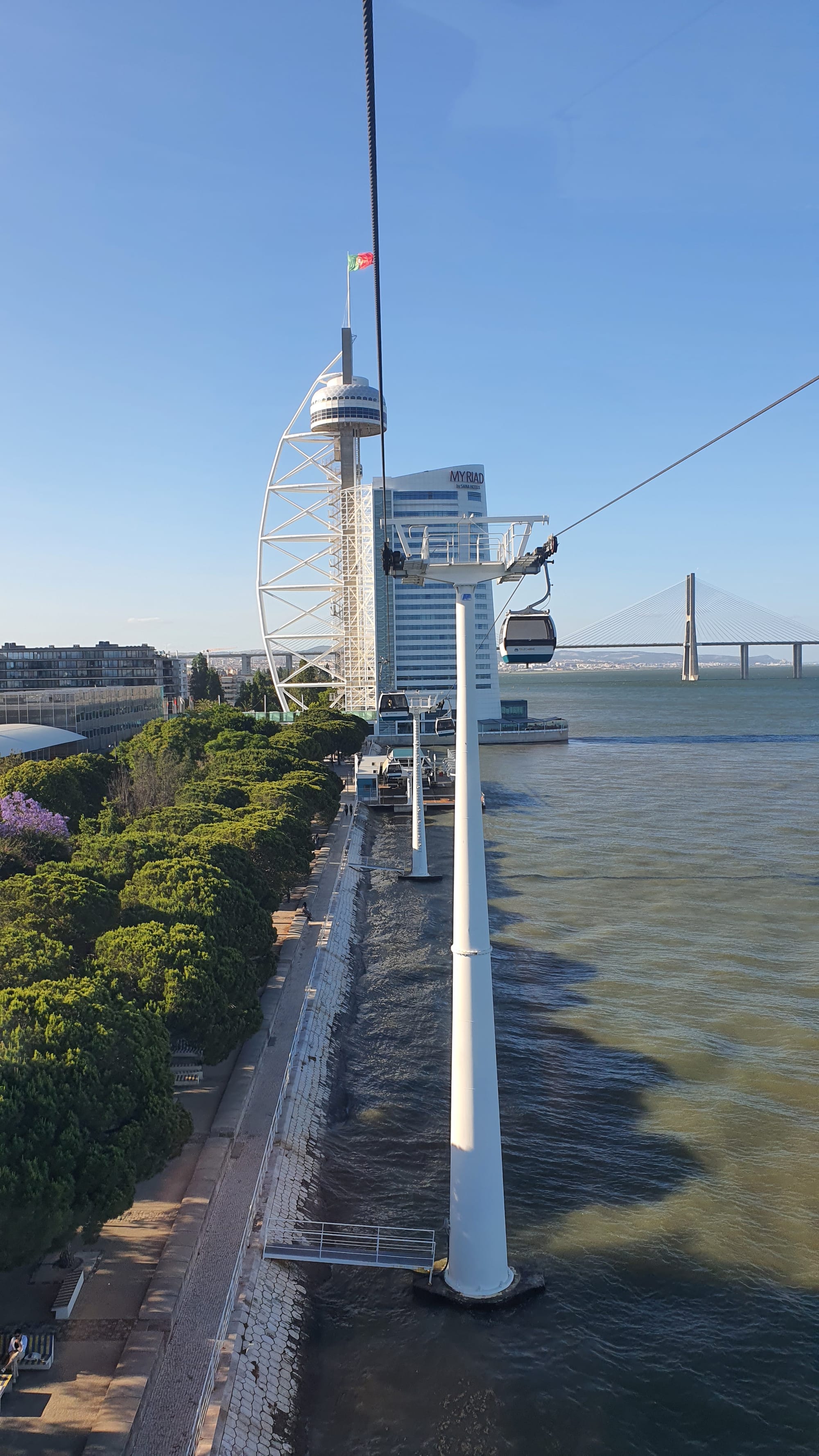 Telesférico en Parque das Nações, Barrio Parque das Nações Lisboa